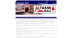 Desktop Screenshot of altmann-bau-gmbh.de