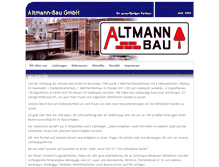 Tablet Screenshot of altmann-bau-gmbh.de